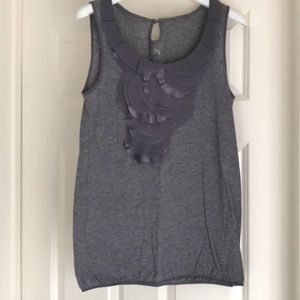 Pretty gray sleeveless top by Loft